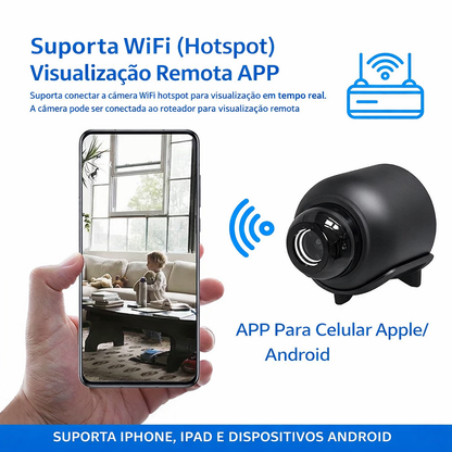 MicroVigi HD™ - Mini Câmara de Segurança Inteligente