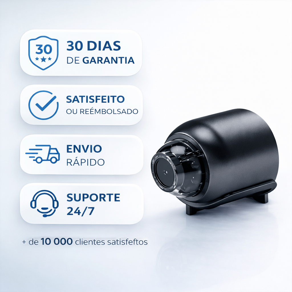 MicroVigi HD™ - Mini Câmara de Segurança Inteligente