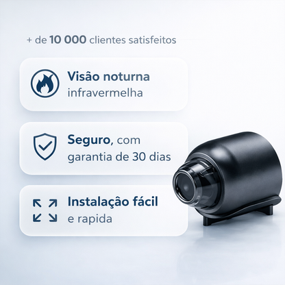 MicroVigi HD™ - Mini Câmara de Segurança Inteligente